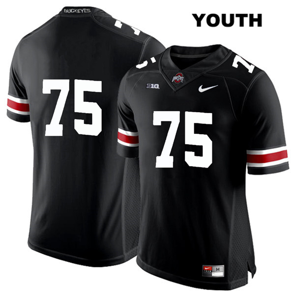 Ohio State Buckeyes Youth Thayer Munford #75 White Number Black Authentic Nike No Name College NCAA Stitched Football Jersey NT19O14CV